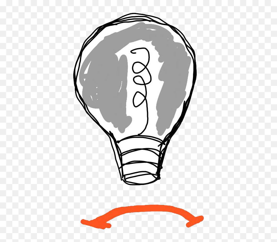 Edison Light Bulb - Sketch Emoji,Lightbulb Emoji