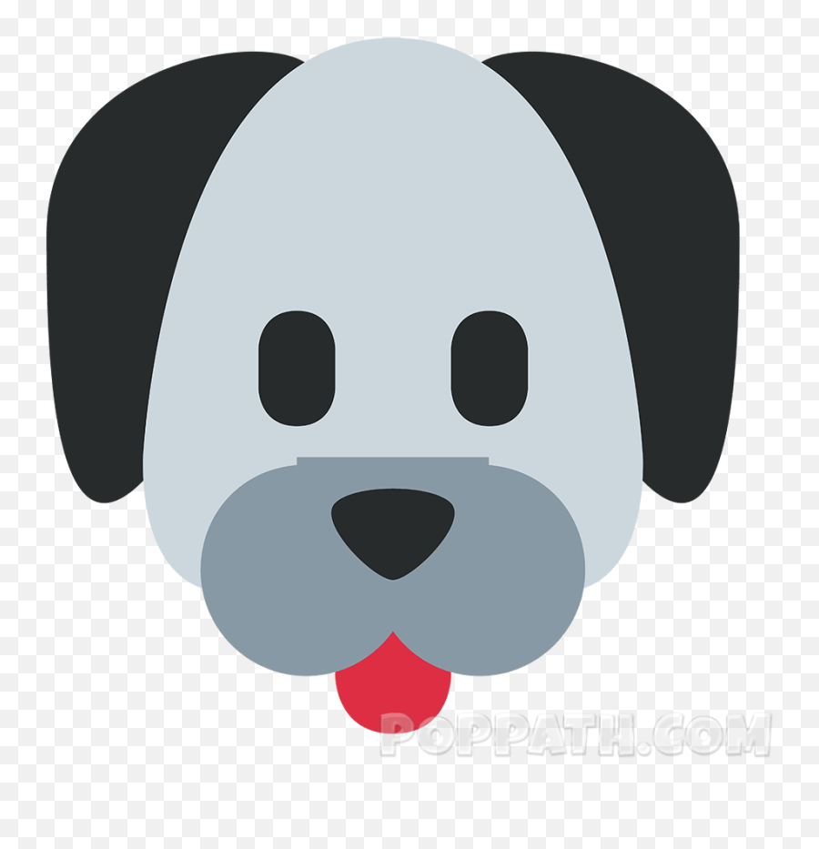 How To Draw A Dog Emoji - Dog Face Hot Emoji,Animal Emojis