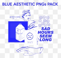 Free Aesthetic Png Packs - Blue Emoji