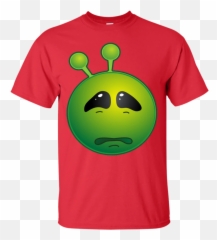 Funny Alien Monster Et Extraterrestrial - Kind With Heart Shirt Emoji,Green Alien Emoji
