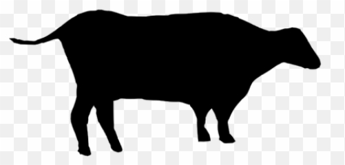 Cow Siluett - Png Clipart Cow Silhouette Emoji,Goat Emoji