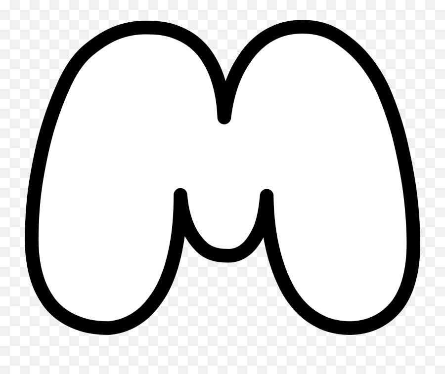 Letter M - Letter M In Bubble Writing Emoji,Letter M Emoji