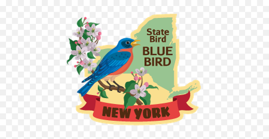 Picture - New York State Bird Clipart Emoji,Bluebird Emoji