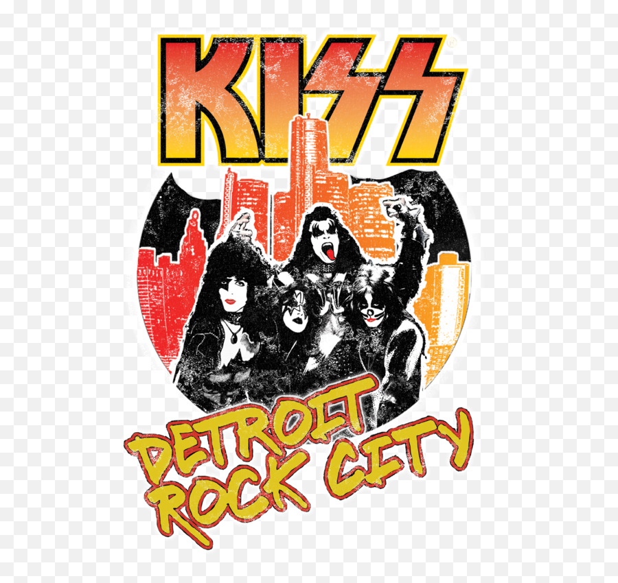 Kiss Detroit Rock City T Shirt Clipart - Peter Criss Emoji,Detroit Tigers Emoji
