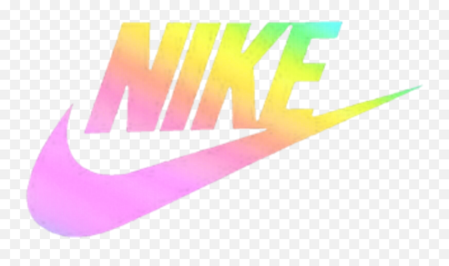 Nike Logo Rainbow Regenbogen Pastell - Rainbow Nike Logo Png Emoji,Nike Logo Emoji