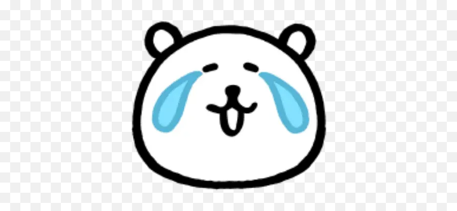 W Bear Emoji Whatsapp Stickers - Bear Emoji White,Emoji 86