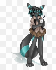 Umbreon Anthro Waitress Pokemon Akuoreo - Slime Umbreon Emoji,Waitress Emoji