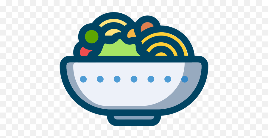 Veggie Salad - Ramen Clipart Png Emoji,Chicken Dinner Emoji