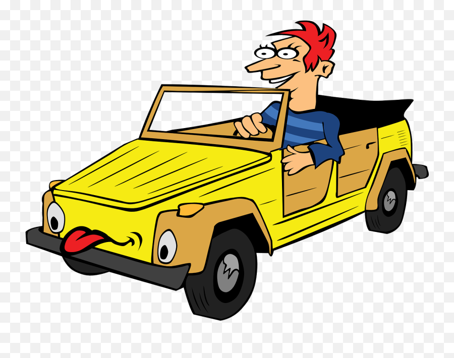 Car Teenage Driver Driving Road Trip - Drive A Car Cartoon Emoji,Road Trip Emoji