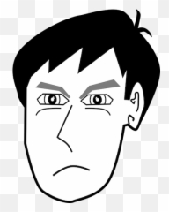 Angry Mans Head - Mien Expression Emoji