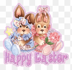 25 Pictures - Animated Glitter Happy Easter Emoji