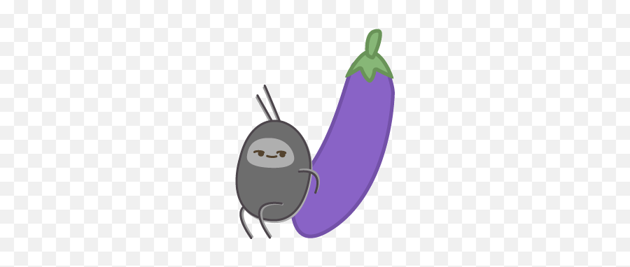 Eggplant Transparent Animated Gif Picture - Bakubaku The Cockroach Emoji,Dancing Emoji Gif