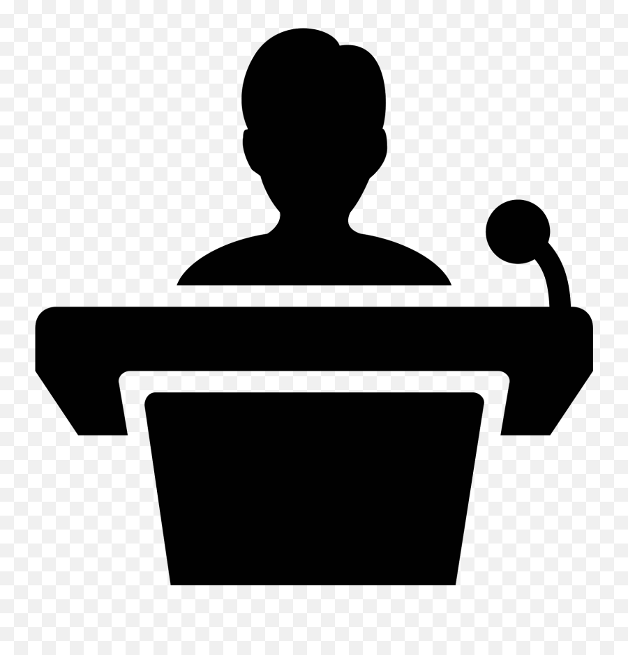 The Best Free Speaking Silhouette Images - Podium With Speaker Icon Emoji,Speaking Head Emoji