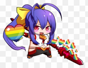 Heart Emojis - Blazblue Central Fiction Chibi Mai,Tardis Emoji