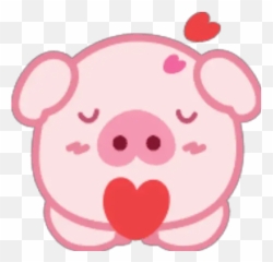 Lovely Pig Emoji - Whatsapp Cartoon,Pig Emoji