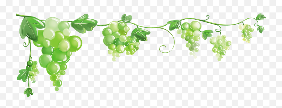 10 Green Leaves Clipart Grape Leave Free Clip Art Stock - Cartoon Grapes Drawing Vine Emoji,Grape Emoji