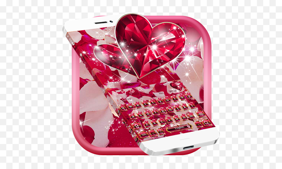 Diamond Heart Rose Keyboard - Apps On Google Play Heart Emoji,Diamond Emoji Png