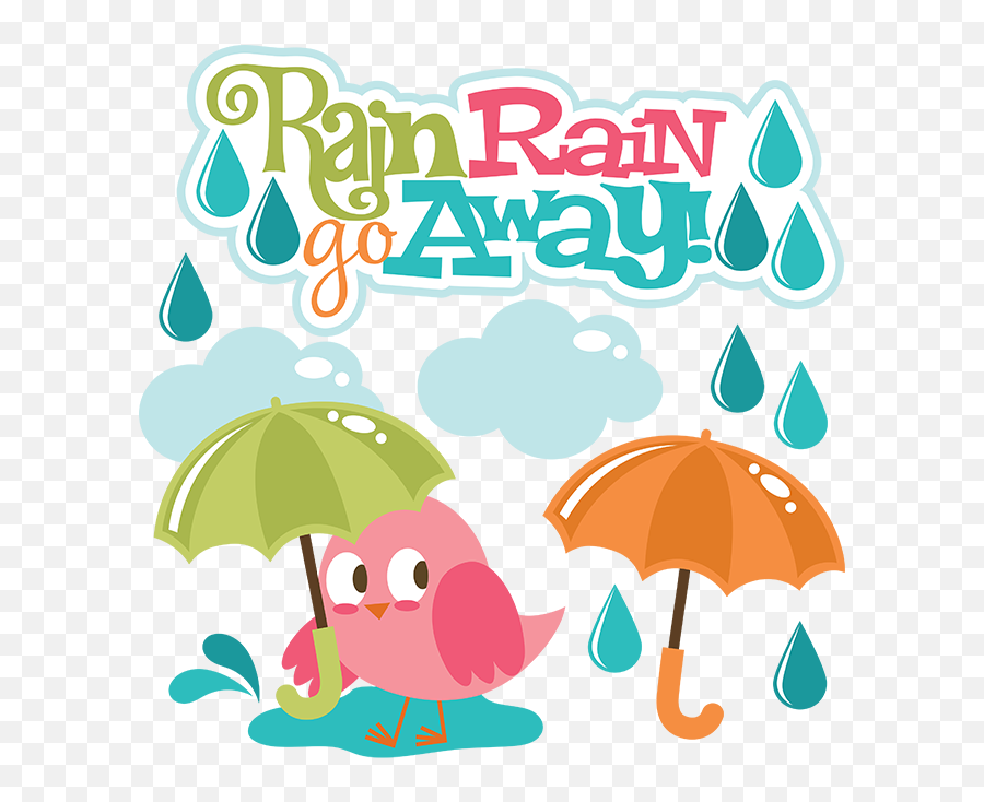 Raining Clipart Percipitation - Rain Rain Go Away Rain Rain Go Away Cartoons Emoji,Raining Emoji