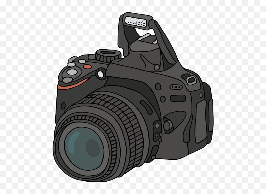 Camera Photography Drawing Cartoon - Simple Camera Png Transparent Camera Cartoon Png Emoji,Film Camera Emoji