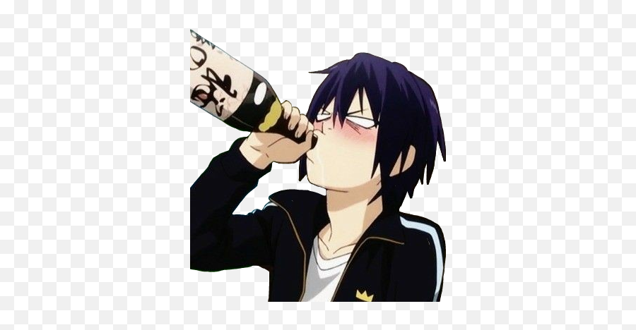 Yato Animeboy Animememe Meme Lol Drunk - Anime Meme Picsart Sticker Emoji,Emoji 2 Drunk