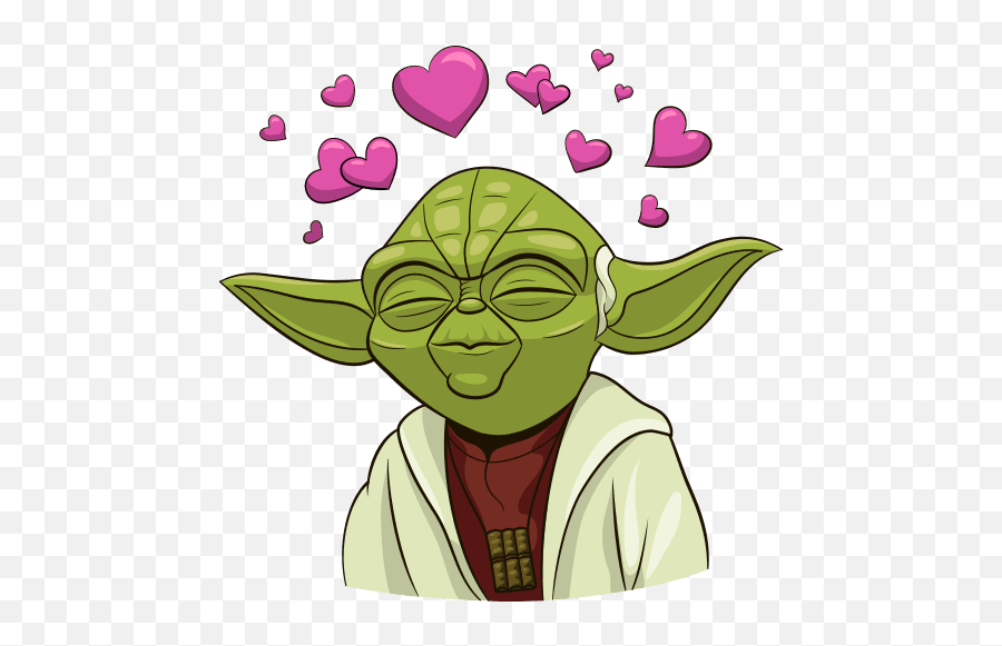 Vk Sticker 23 From Collection Holiday Yoda Download For Free - Cartoon Emoji,Holiday Emoji Free