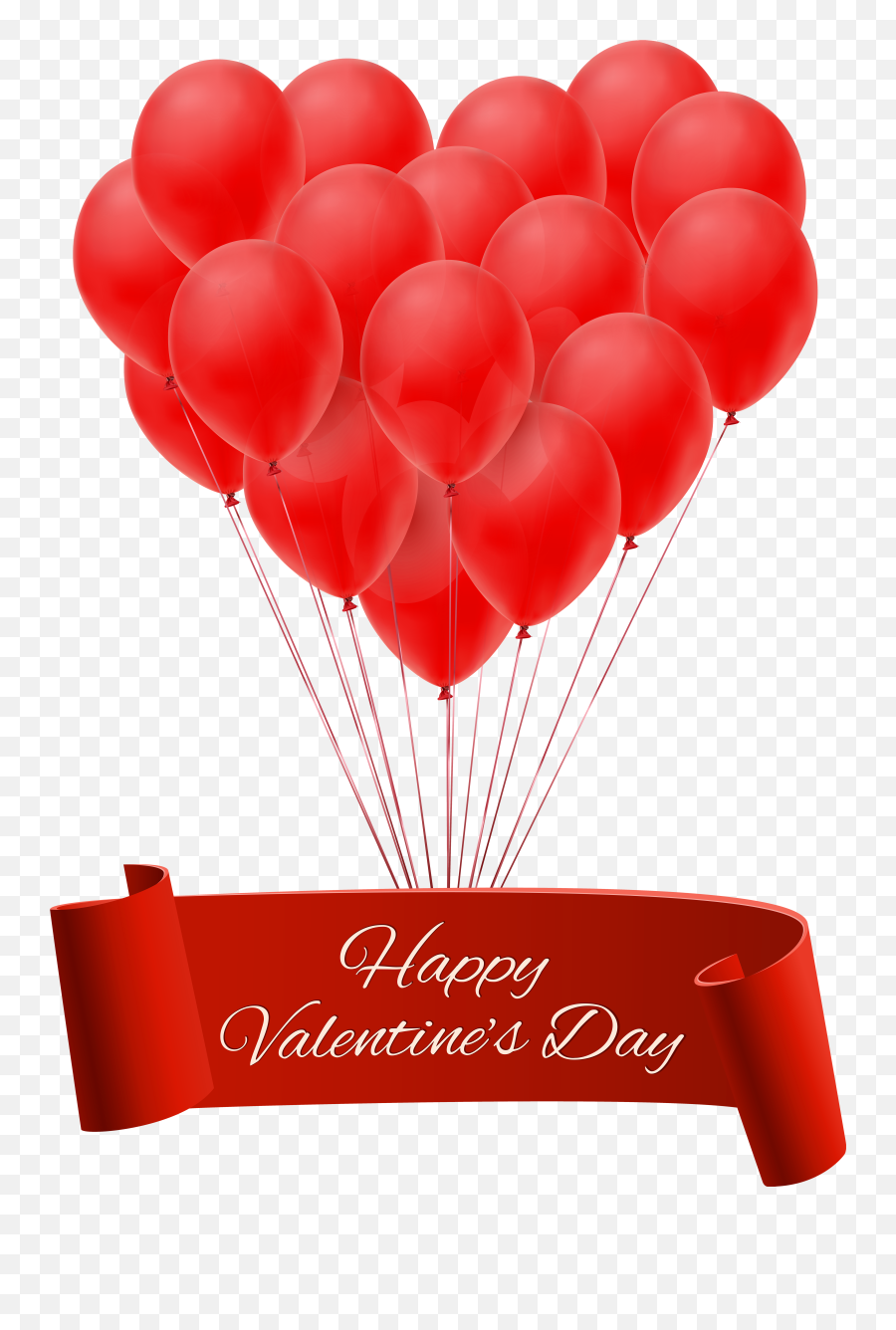 Happy Valentines Day Clipart Animated - Day Balloons Png Emoji,Happy Valentines Day Emoji