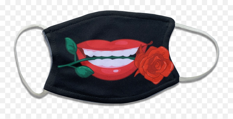 Custom Printed Logo Face Masks Digital Designed Solutions - Rose Emoji,Toothy Smile Emoji