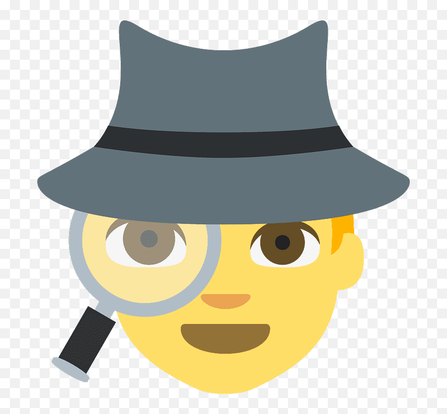 Detective Emoji Clipart - Emoji Fake News,Emoji Detective