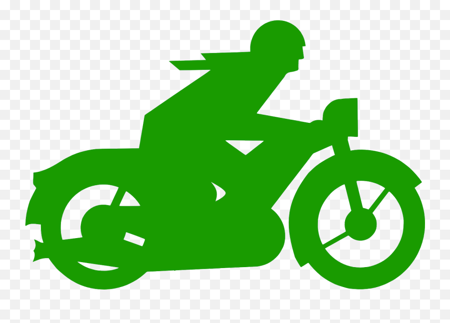 Motorbike Bike Motorcycle Green Traffic - Green Motorbike Clipart Emoji,Harley Davidson Emoji