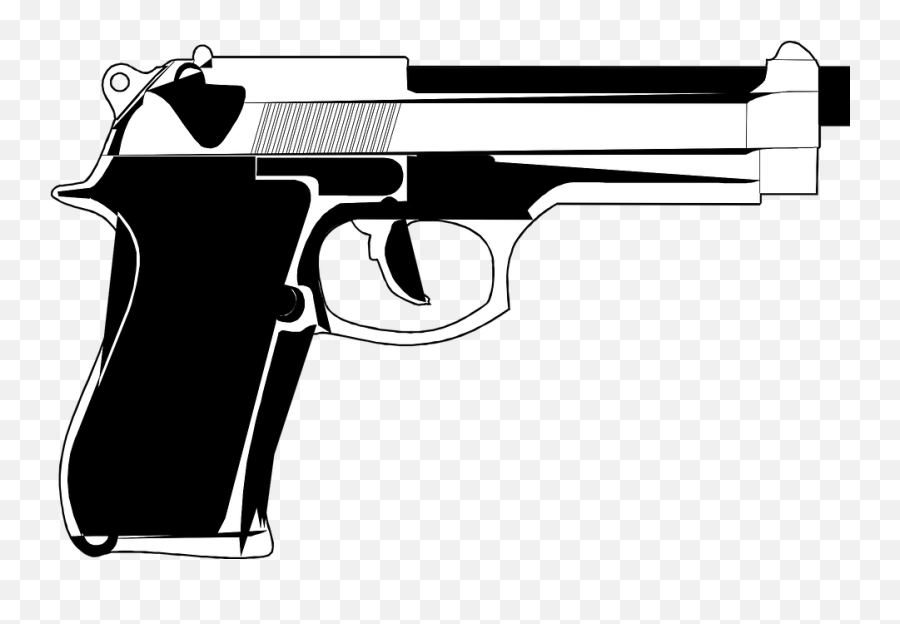 Handgun Pistol Weapon - Gun Clipart Free Emoji,Gun And Star Emoji