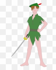 Peter Pan Fiction Boy Green Neverland - Cartoon Picture Of Peter Pan Emoji,Peter Pan Emoji