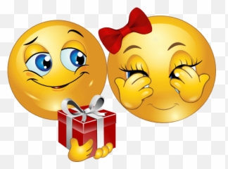 Emoticon Love Valentine Transparent Png - Two Smiley In Love Emoji,Emoticones