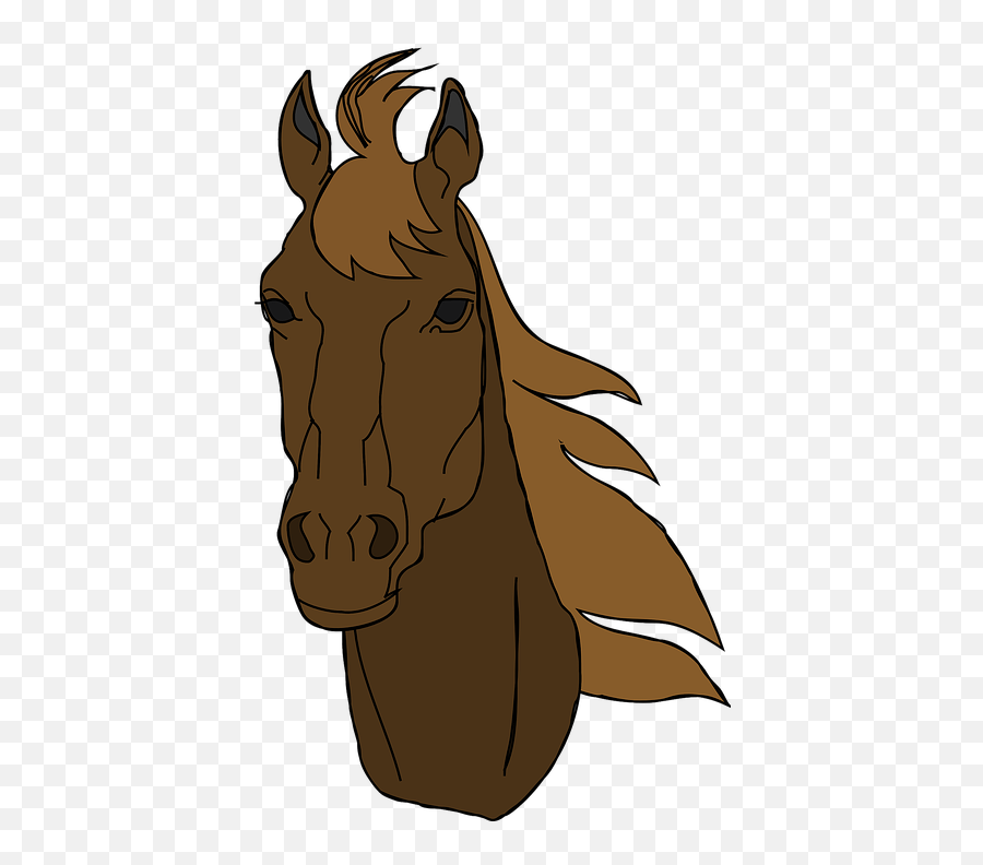 Horse Head Face - Horse Hd Head Clipart Emoji,Wind Blowing Emoji