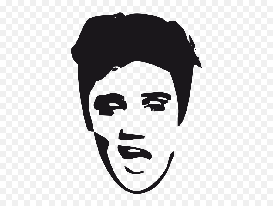 Elvis Face - Elvis Presley Vector Png Emoji,Thoughtful Emoji