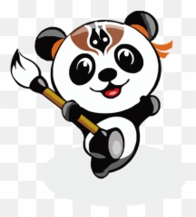 Giant Panda Cartoon Emoji,Kung Fu Emoji