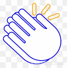 How To Draw A Clapping Emoji - Black And White Png