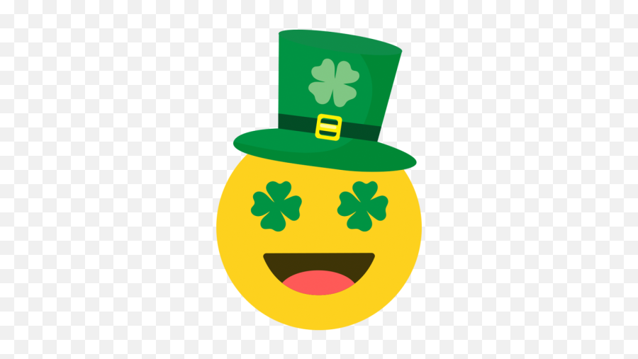 Lucky St Patricks Emoji - St Patrick Emoji Png,Leprechaun Emoji