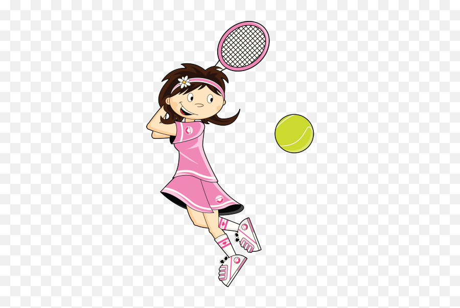 Achievement Through Determination - She Plays Tennis Cartoon Emoji,Tennis Racket Emoji