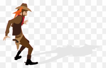 Top Cow Boy Stickers For Android Ios - Cowboy Transparent Gif Emoji