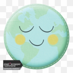 Earth Day World Face Graphic - Circle Emoji,Earth Emoticon