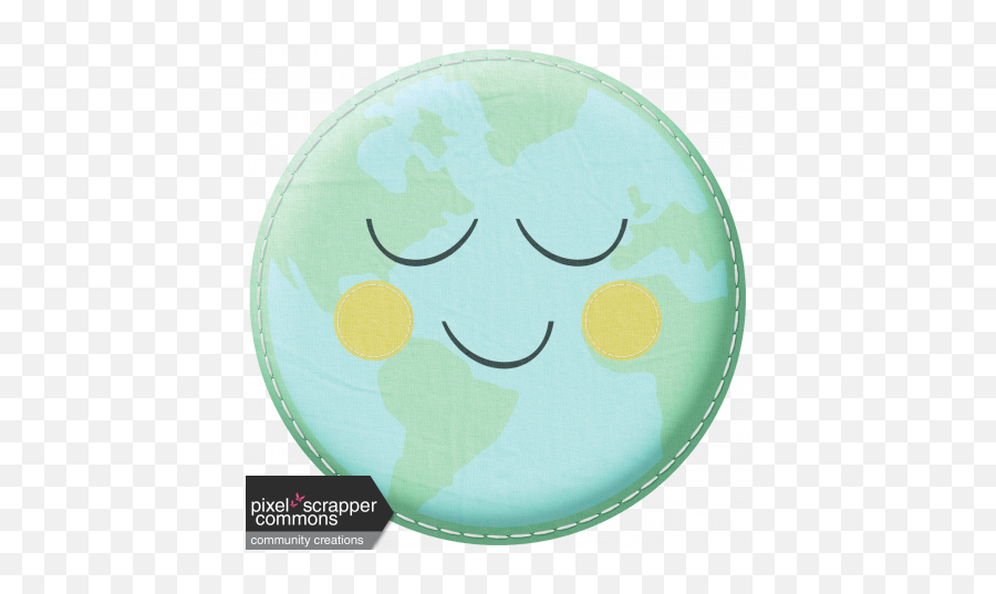 Earth Day World Face Graphic - Circle Emoji,Earth Emoticon