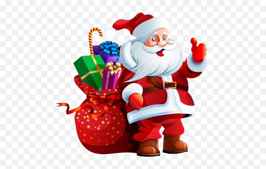 Santa Claus - Transparent Santa Claus Png Emoji,Santa Sleigh Emoji