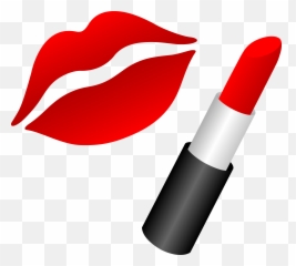 Collection Of Free Vector Emoji Lipstick - Makeup Clipart