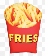 Fries Microbead Pillow Snack shack Yummy treats - French Emoji