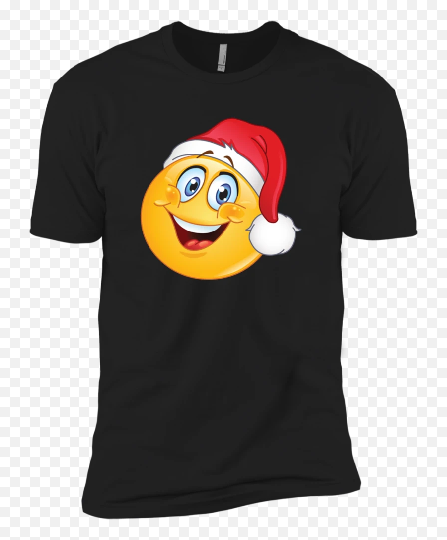 Christmas Emoji T Shirt Nl3600 Next Level Premium Short - Post Malone Spiderman Shirt,Christmas Lights Emoji