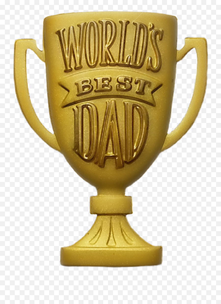 Trophy Fathersday Worldsbestdad Dad Gold - Trophy Emoji,Trophy Emoji Png