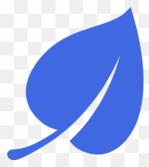 Royal Blue Leaf Icon - Free Royal Blue Leaf Icons Leaf Icon Grey Png Emoji,Snowflake Sun Leaf Leaf Emoji