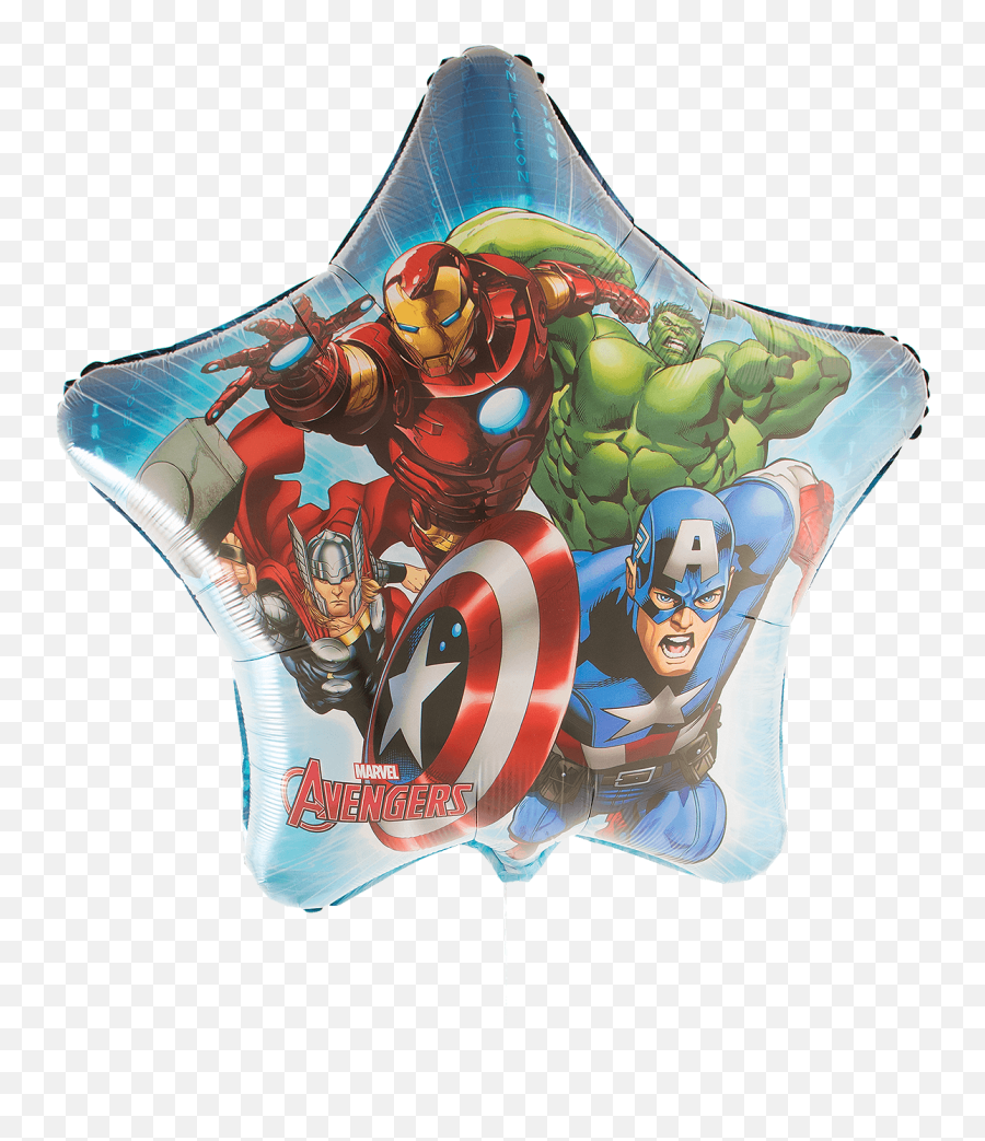 Marvel Avengers Star Supershape Balloon - Captain America Emoji,Captain America Shield Emoji