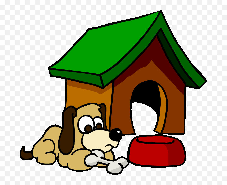 Dog Clipart Transparent Background - Dog House Cartoon Gif Emoji,Dog House Emoji