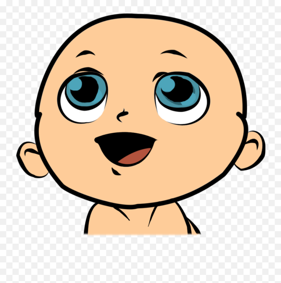Baby Clip Art - Baby Face Cartoon Png Emoji,Baby Crawling Emoji